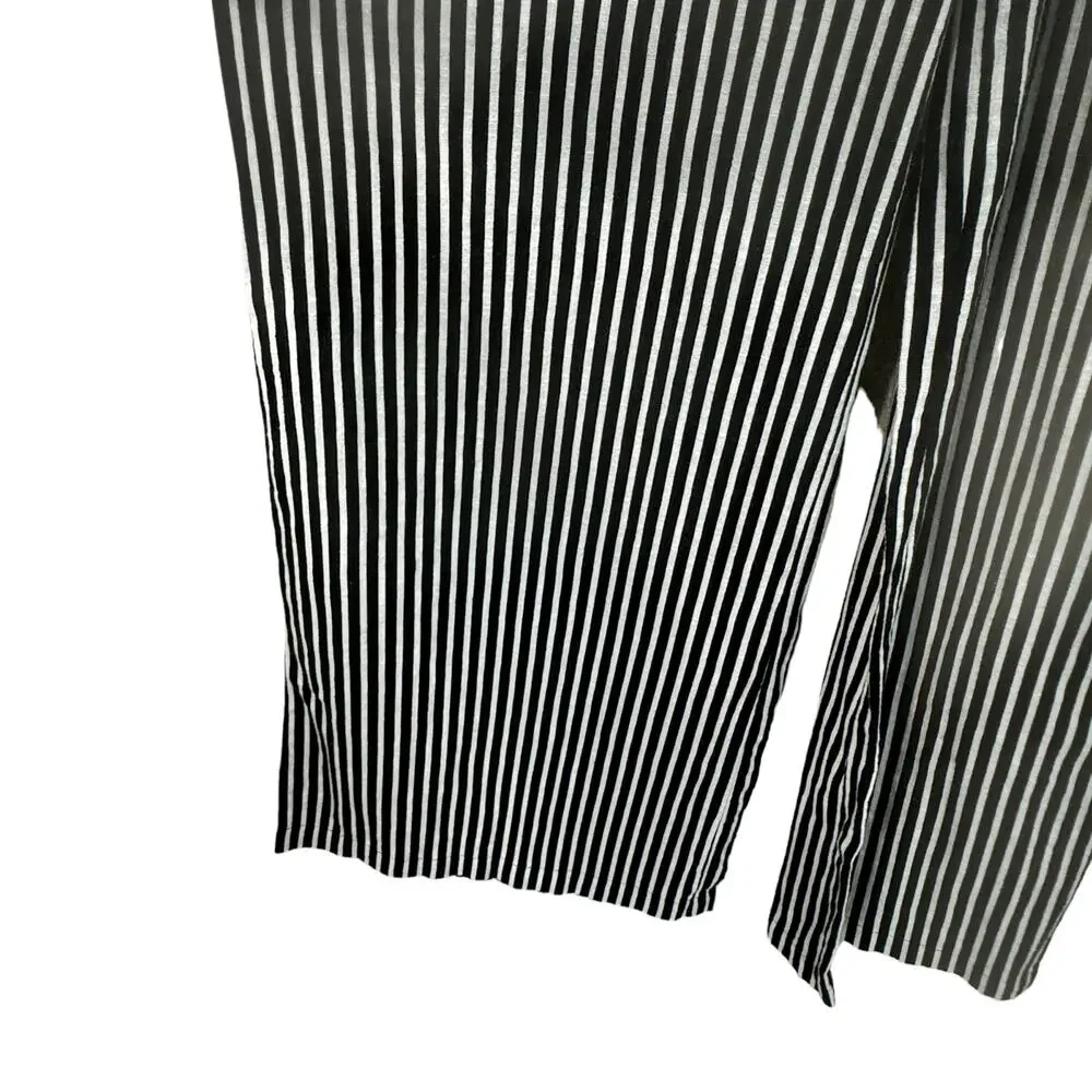 INC Small Romper Jumpsuit Wide Leg V-Neck Spaghetti Straps Striped Empire Waist - Picture 3 of 8